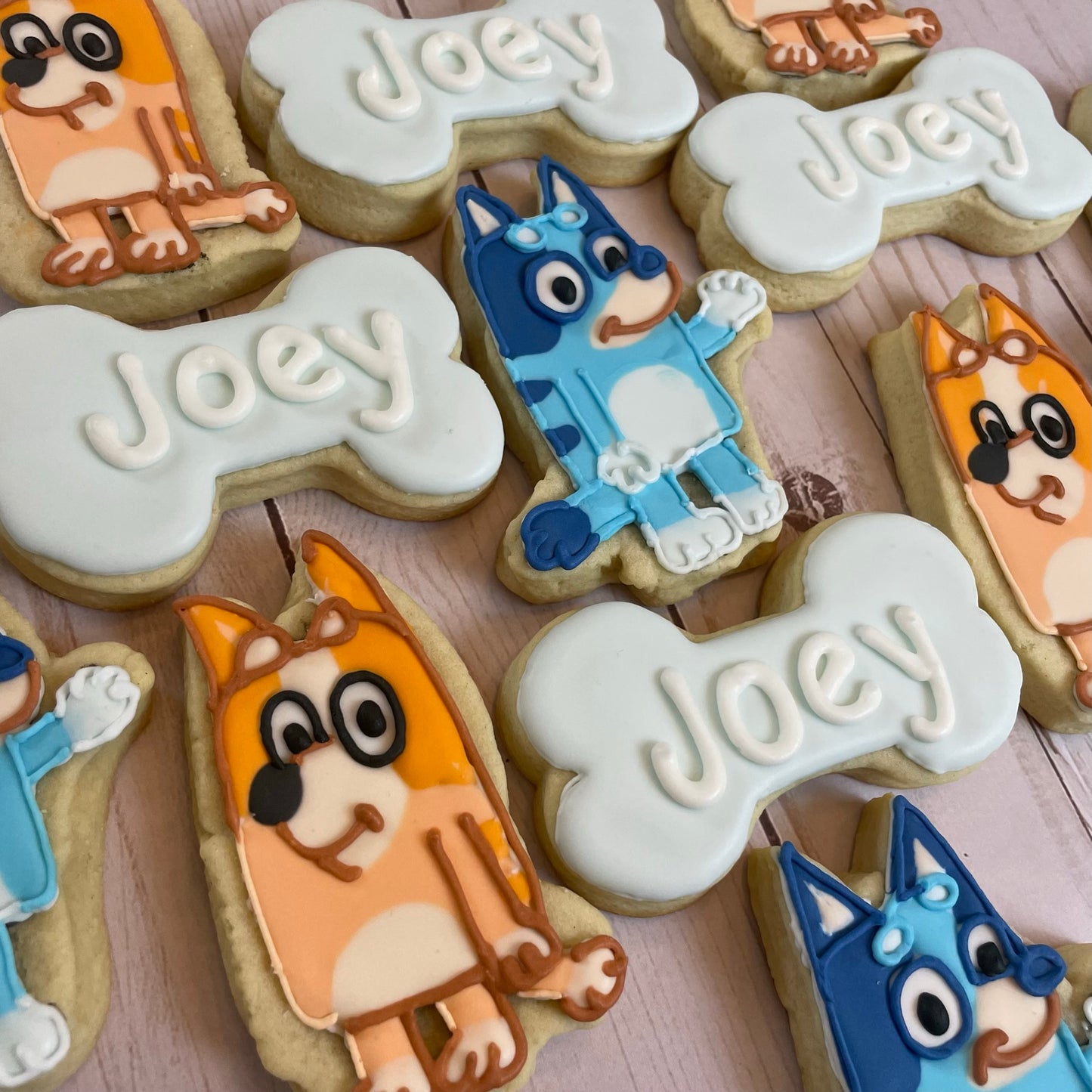 Bluey Birthday Cookies - Bluey Party Favors - Bluey & Mia