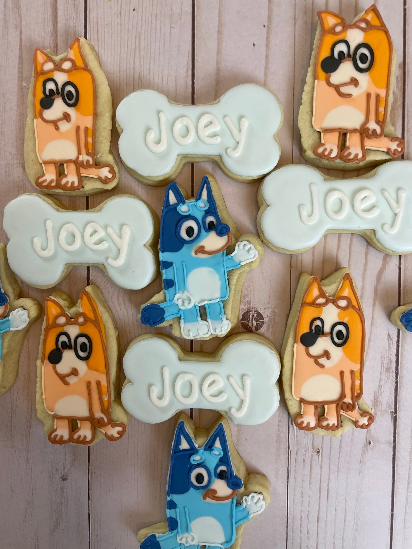 Bluey Birthday Cookies - Bluey Party Favors - Bluey & Mia