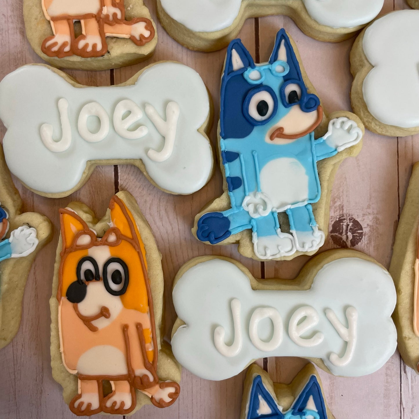 Bluey Birthday Cookies - Bluey Party Favors - Bluey & Mia