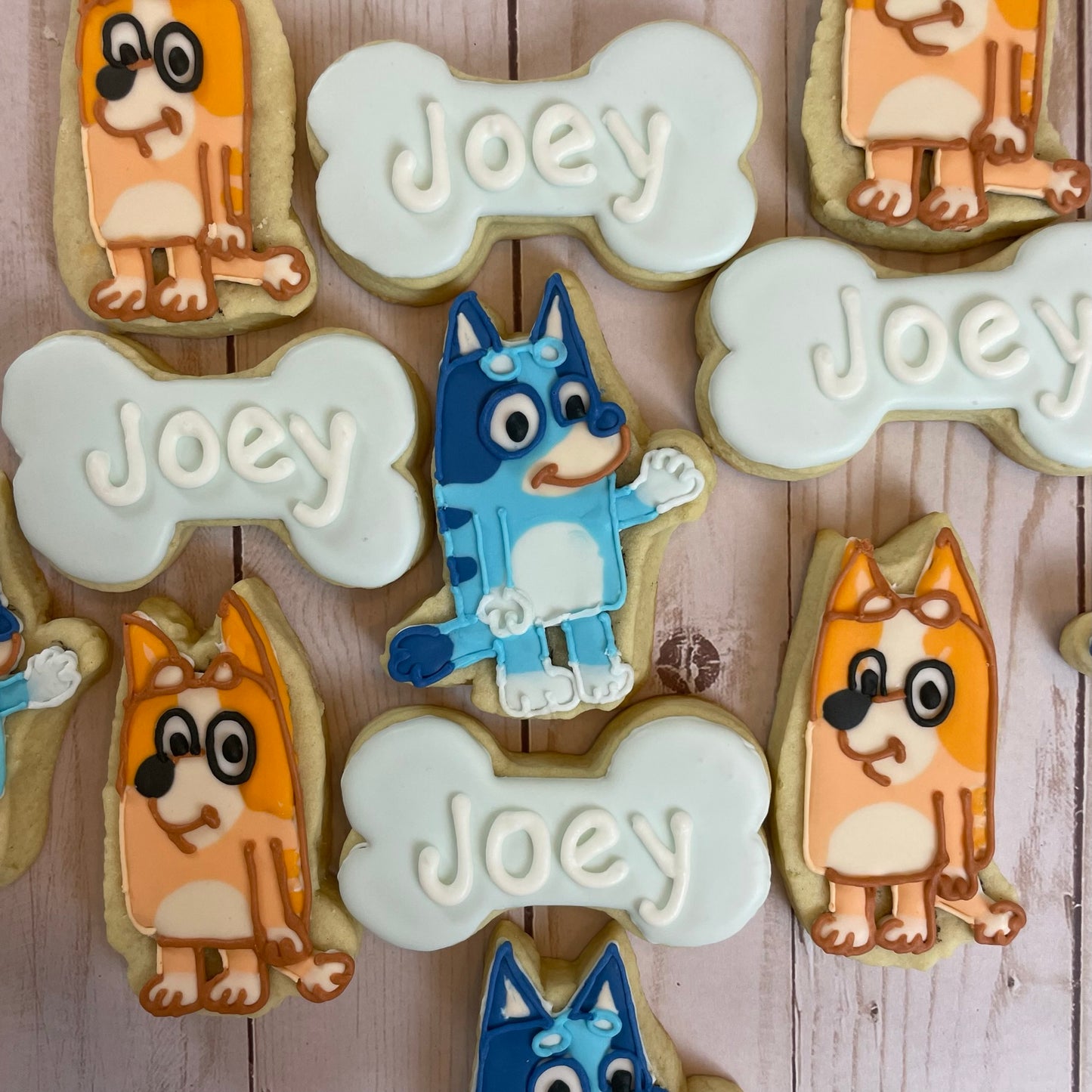 Bluey Birthday Cookies - Bluey Party Favors - Bluey & Mia