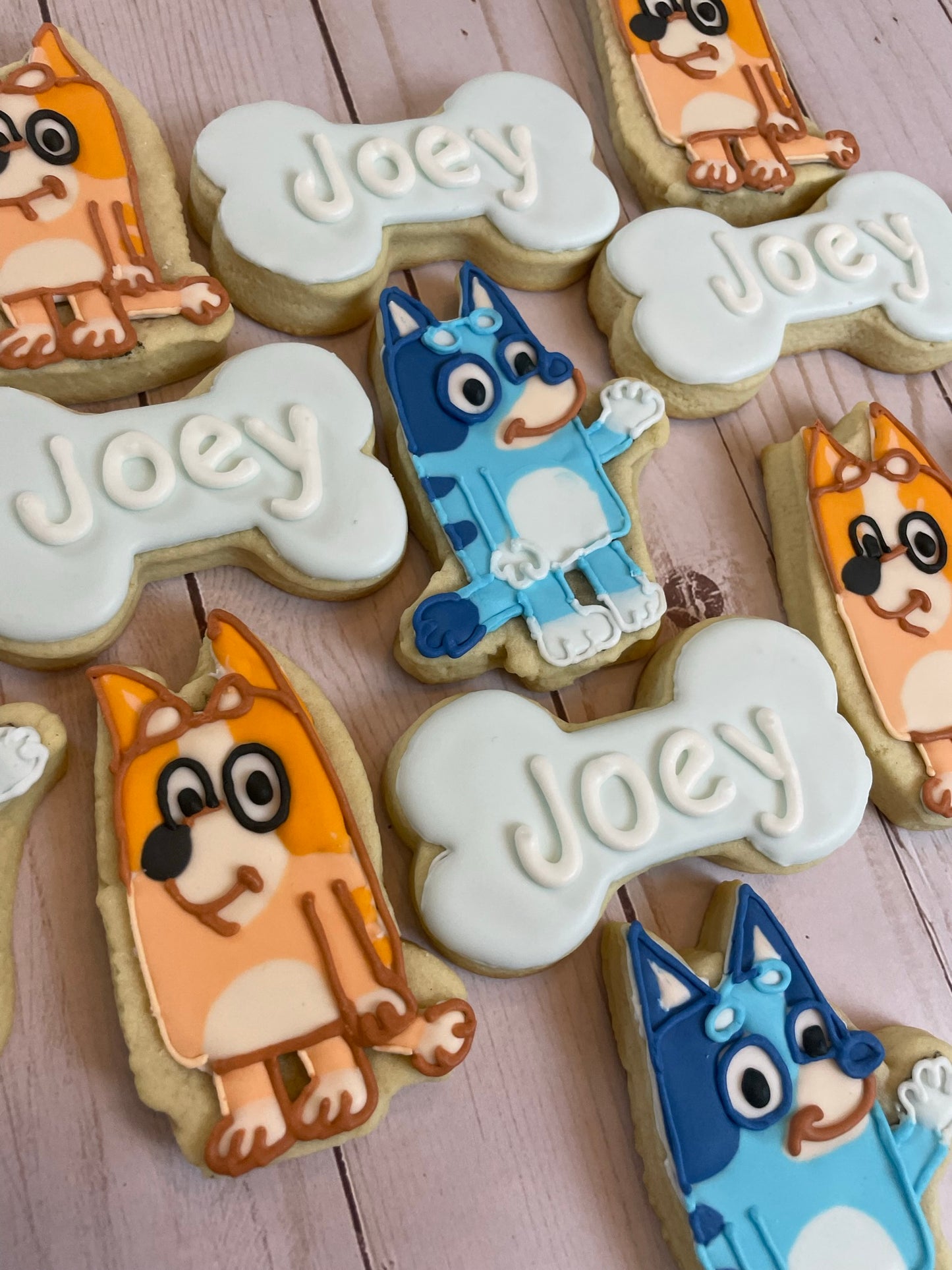 Bluey Birthday Cookies - Bluey Party Favors - Bluey & Mia