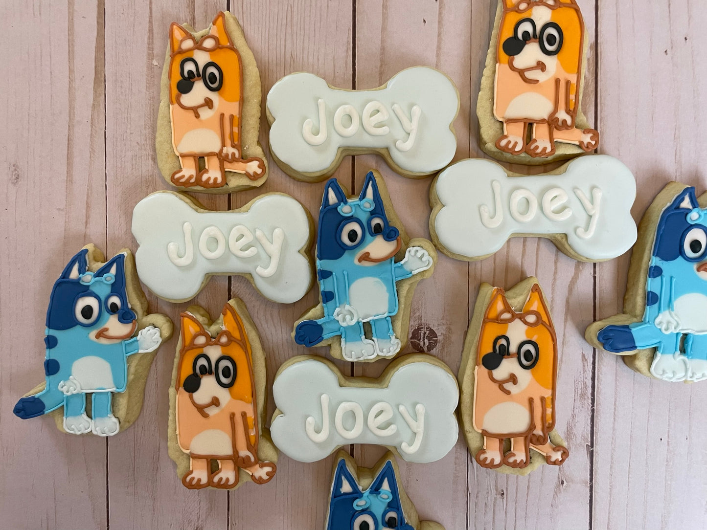 Bluey Birthday Cookies - Bluey Party Favors - Bluey & Mia