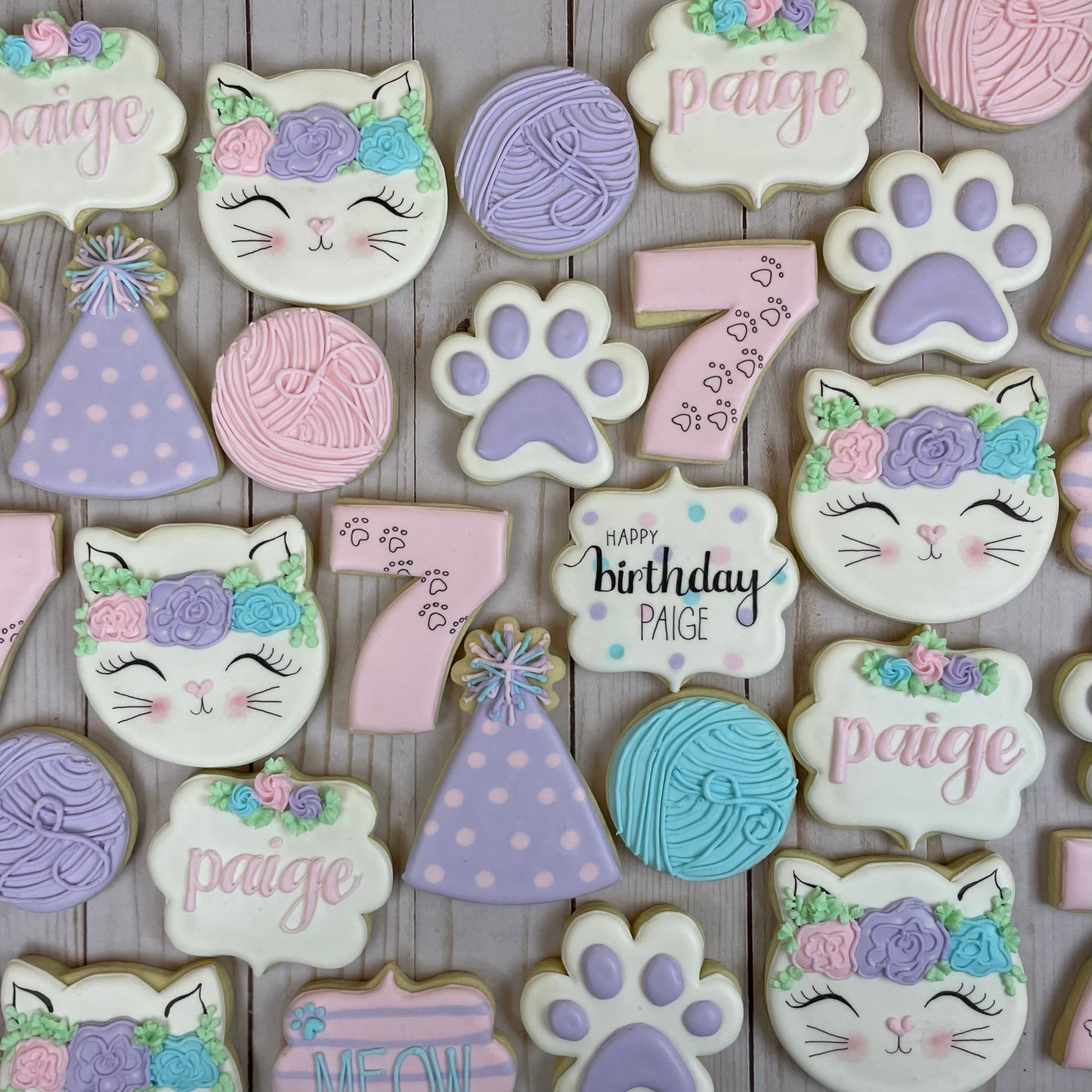 Purrfectly Sweet Birthday Cookie Set