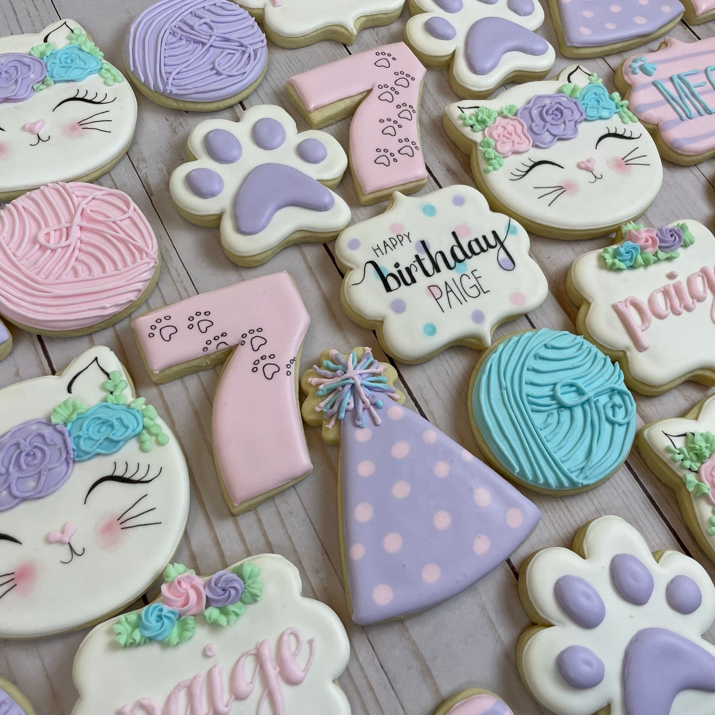 Purrfectly Sweet Birthday Cookie Set