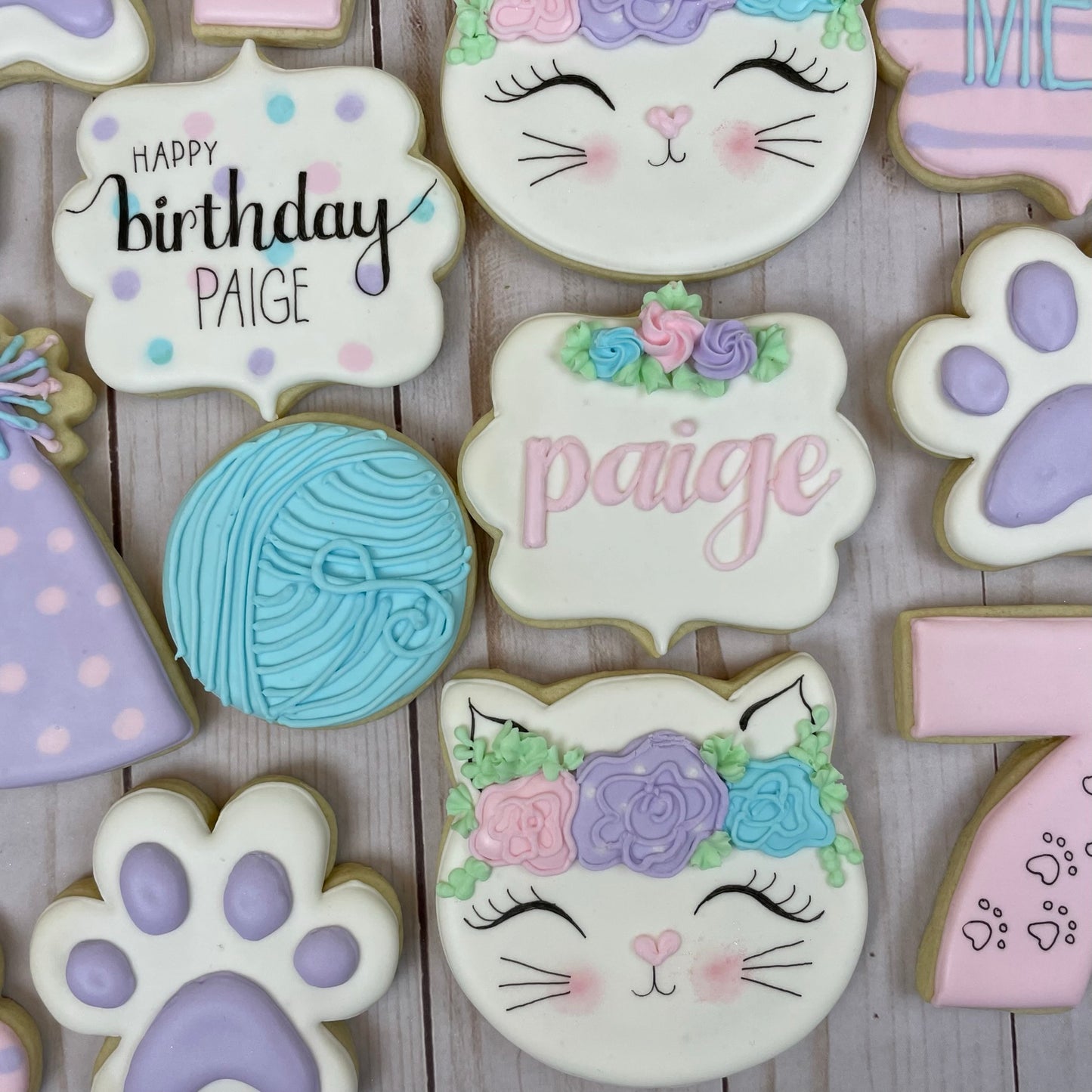 Purrfectly Sweet Birthday Cookie Set