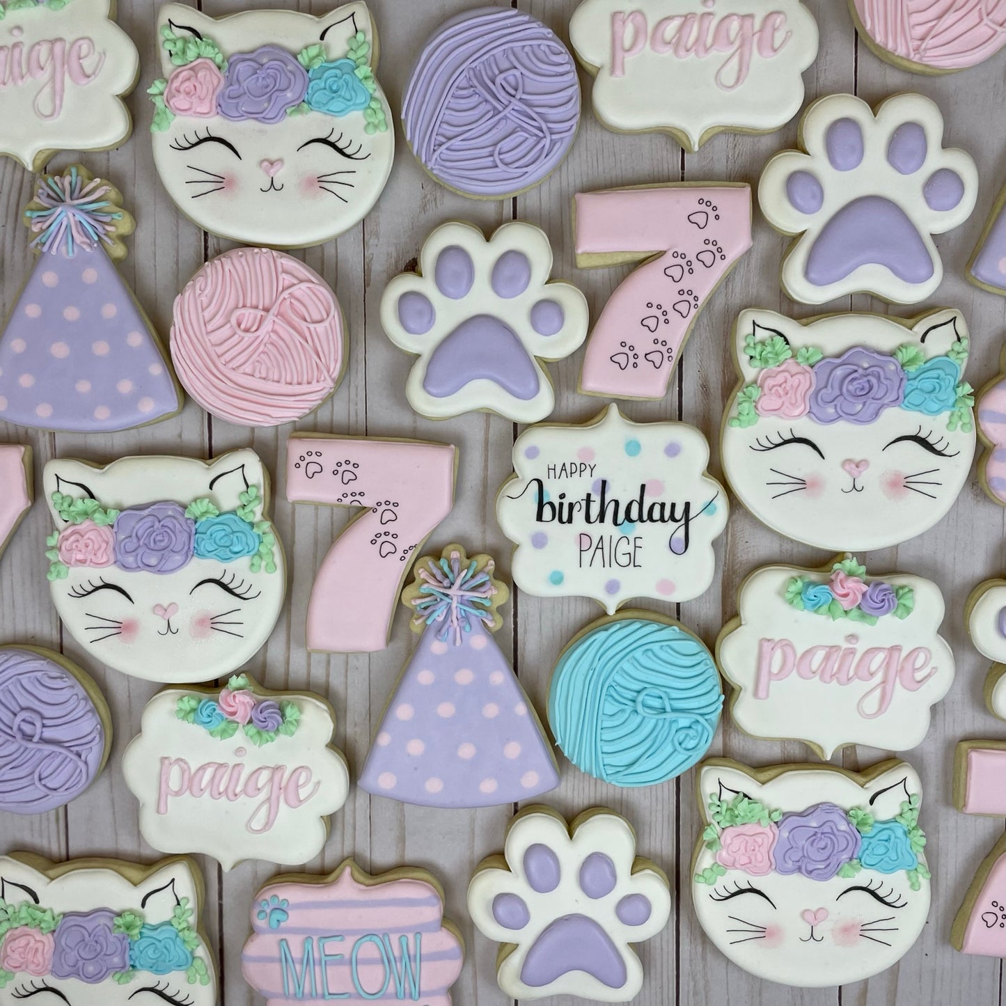 Purrfectly Sweet Birthday Cookie Set