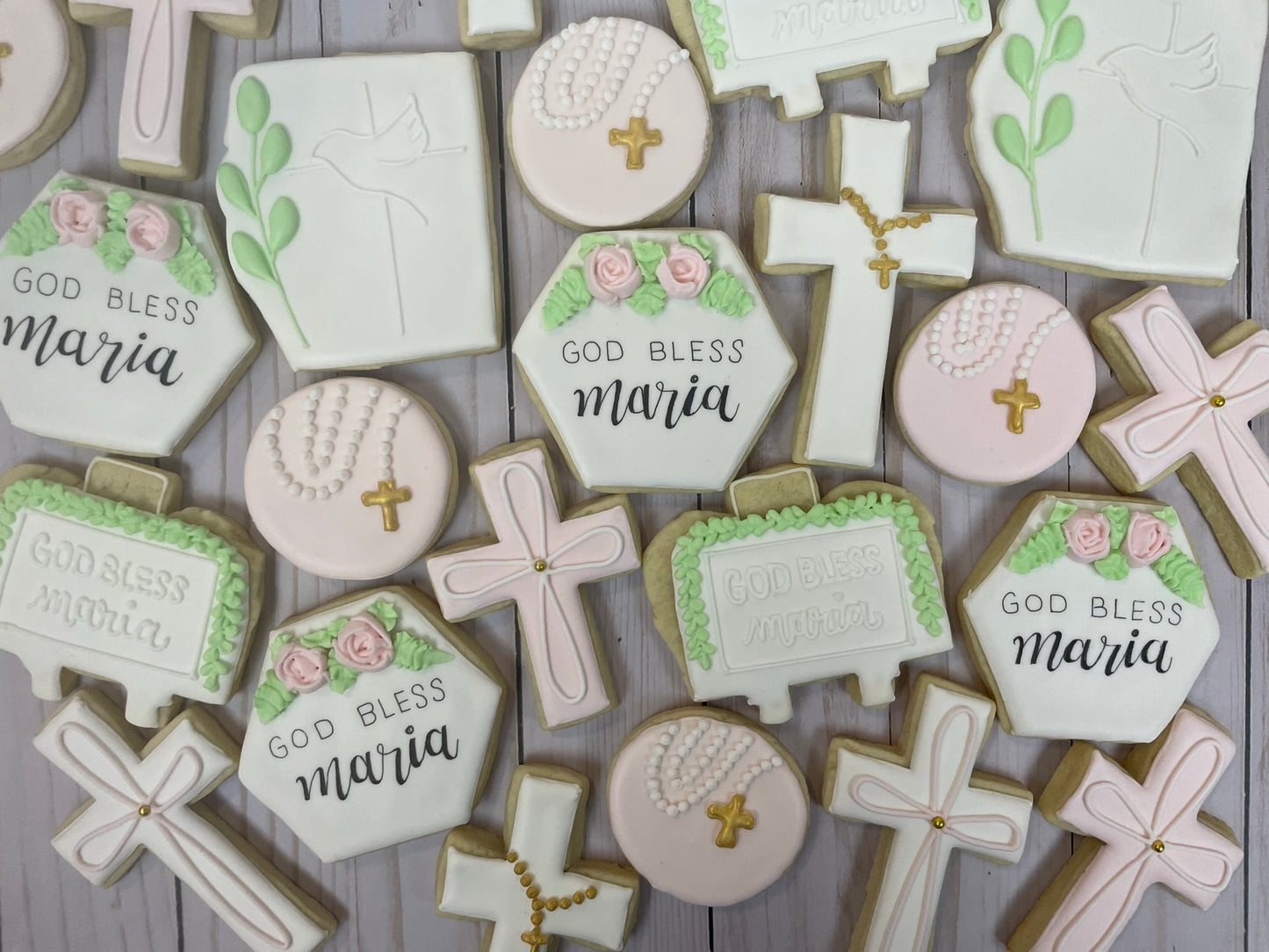 Baptism Cookies | Communion Cookies | Personalizable/Customizable