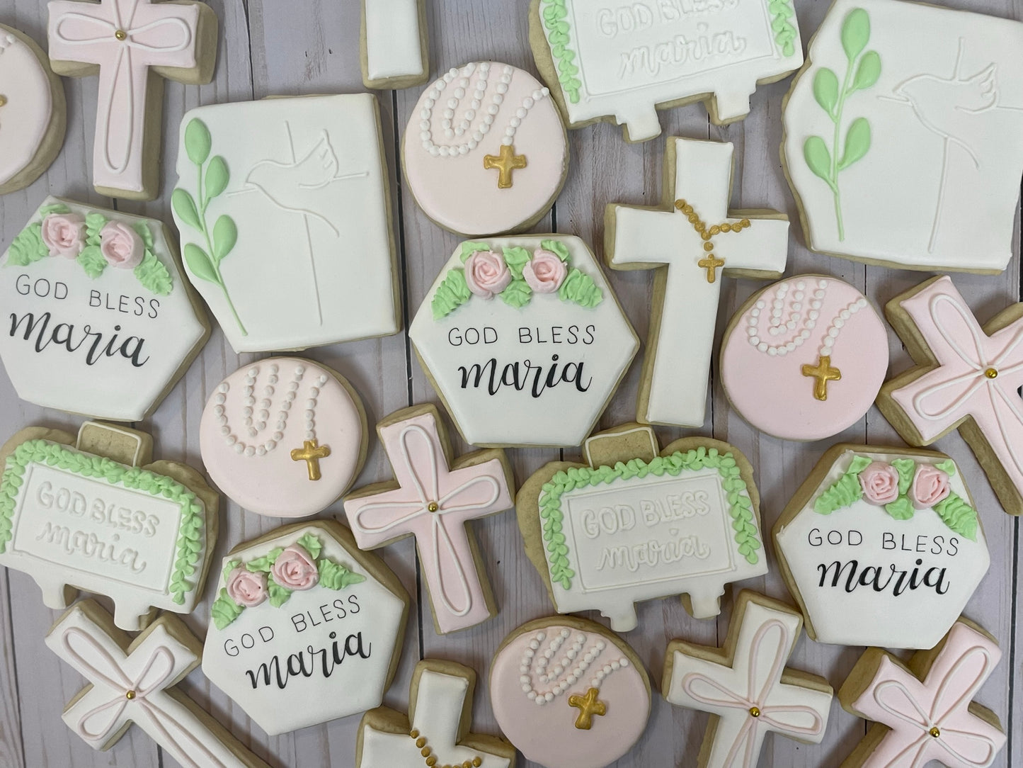 Baptism Cookies | Communion Cookies | Personalizable/Customizable