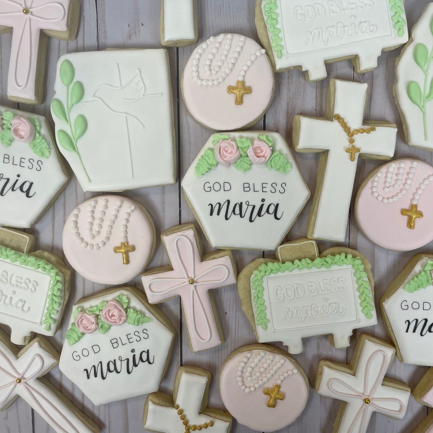 Baptism Cookies | Communion Cookies | Personalizable/Customizable