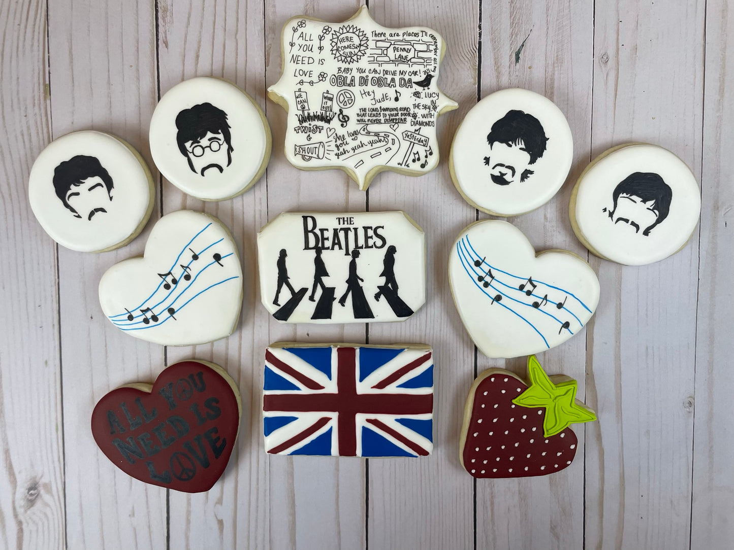 The Beatles Cookie Set | Perfect Gift or Party Favor For Beatles Fan