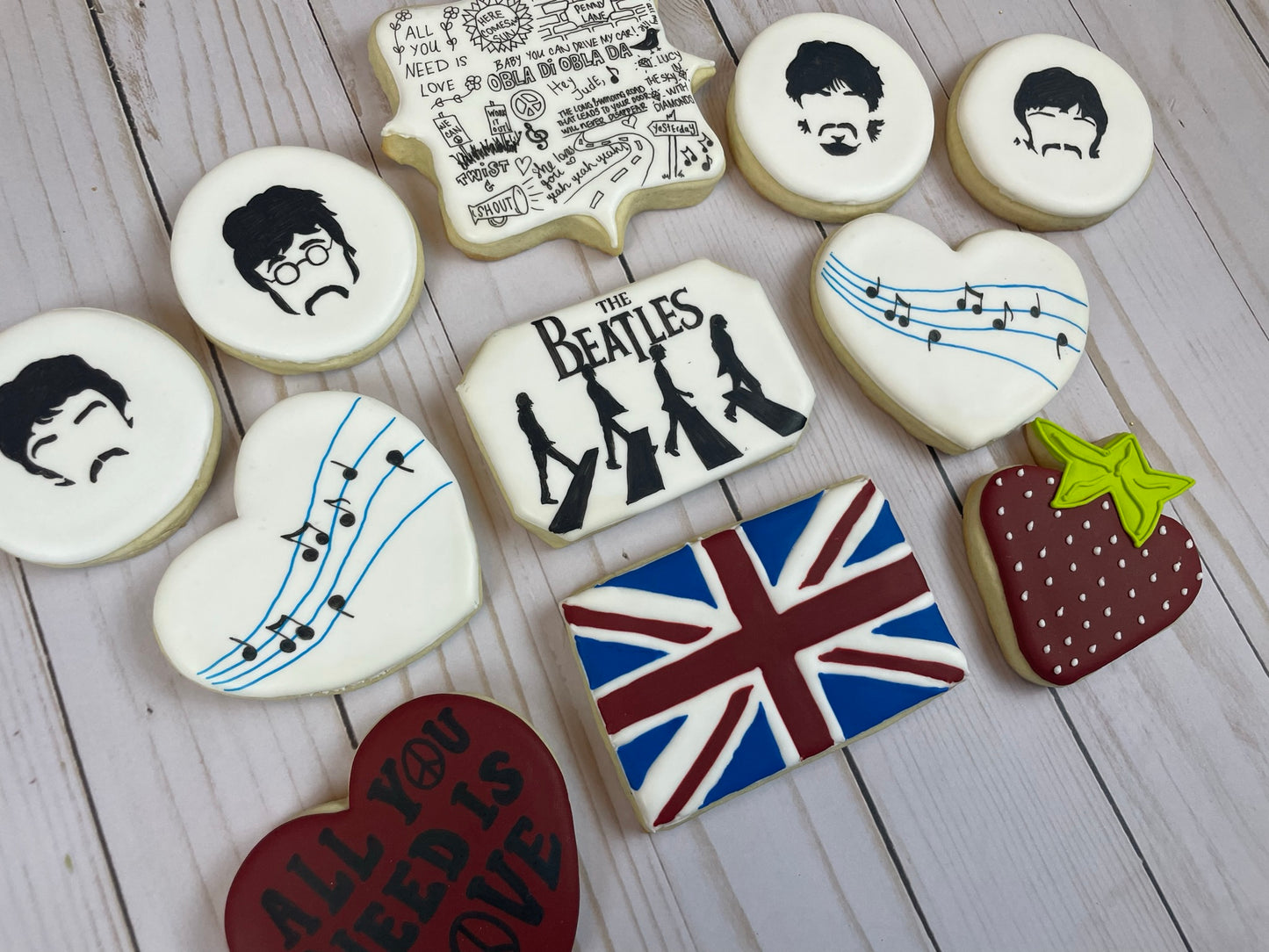 The Beatles Cookie Set | Perfect Gift or Party Favor For Beatles Fan