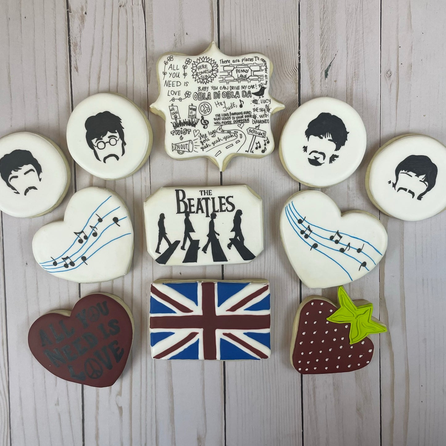 The Beatles Cookie Set | Perfect Gift or Party Favor For Beatles Fan