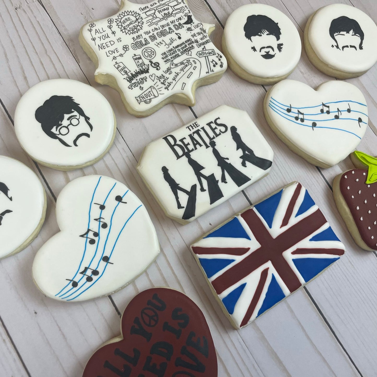 The Beatles Cookie Set | Perfect Gift or Party Favor For Beatles Fan