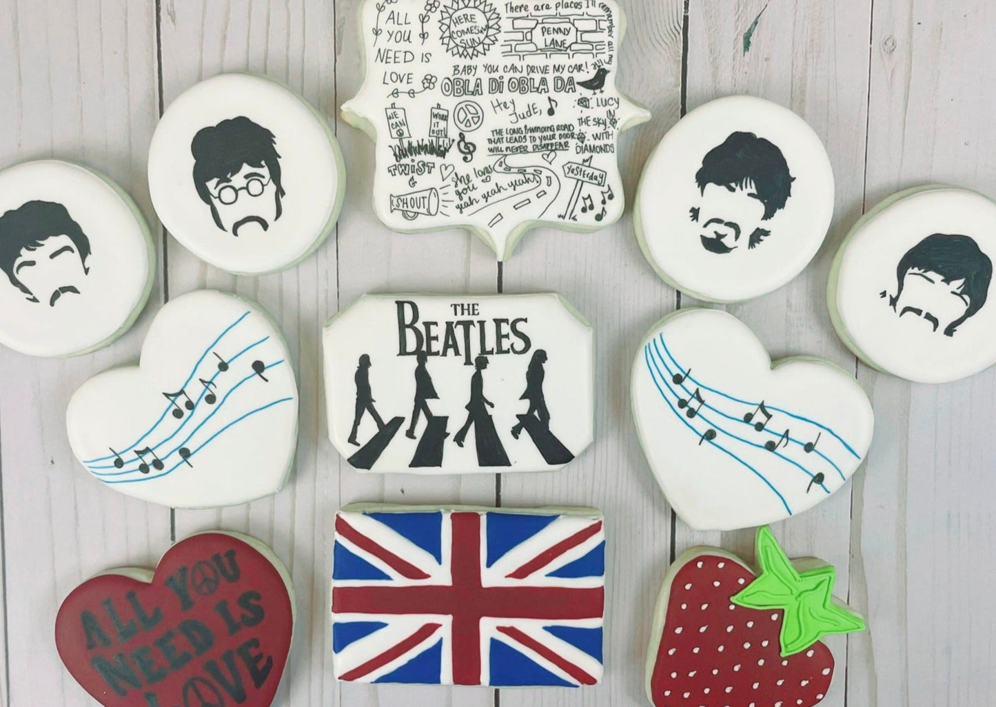 The Beatles Cookie Set | Perfect Gift or Party Favor For Beatles Fan