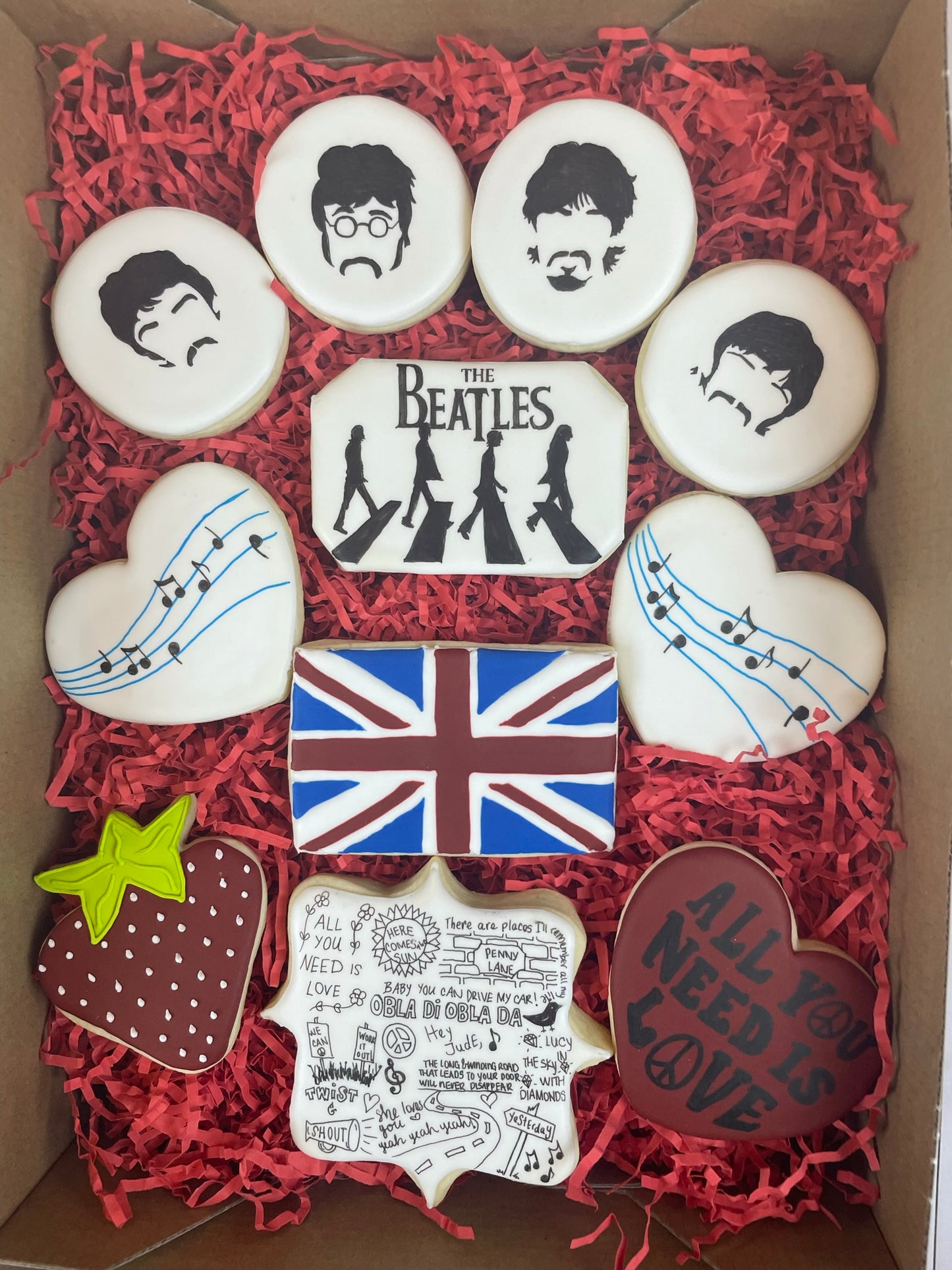 The Beatles Cookie Set | Perfect Gift or Party Favor For Beatles Fan