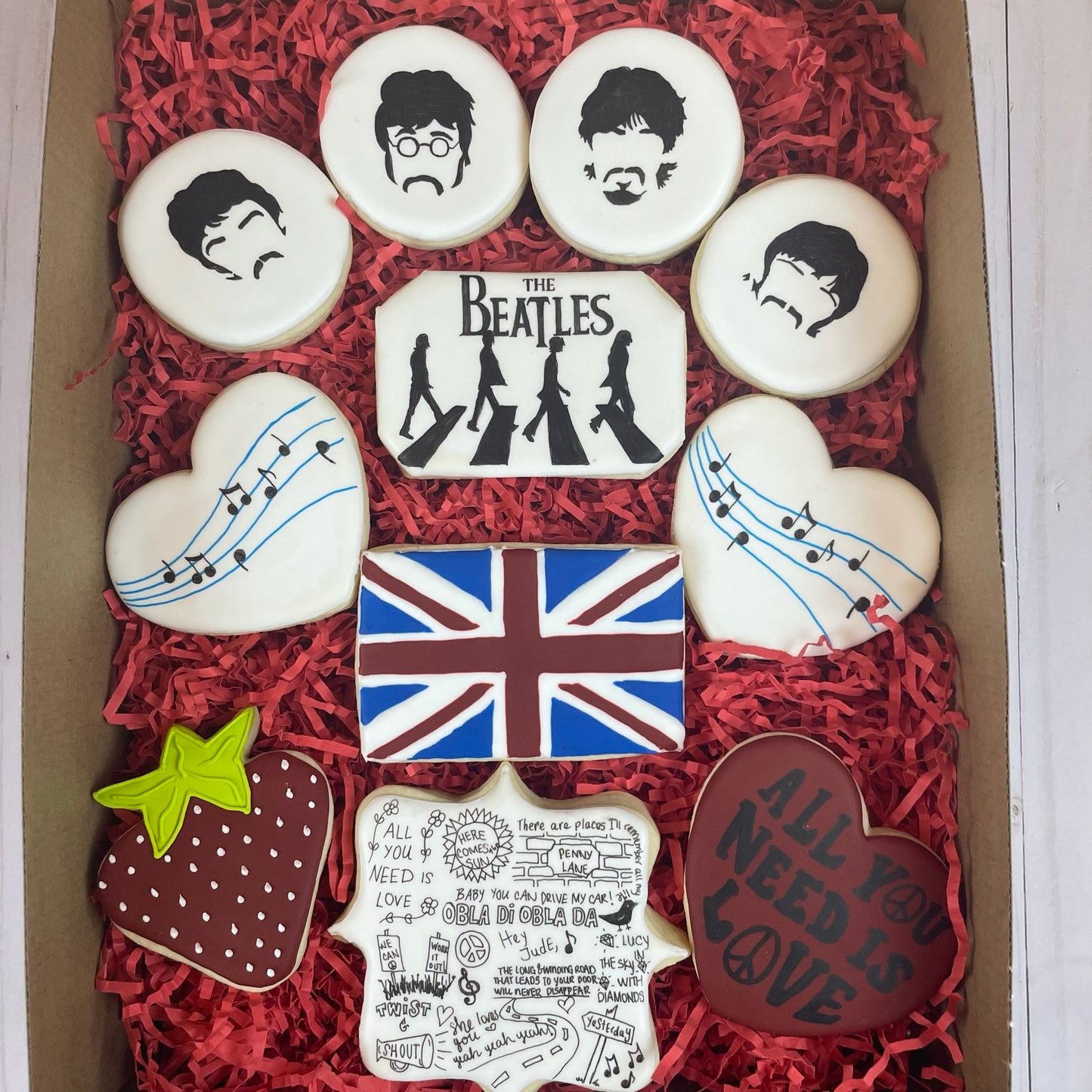 The Beatles Cookie Set | Perfect Gift or Party Favor For Beatles Fan