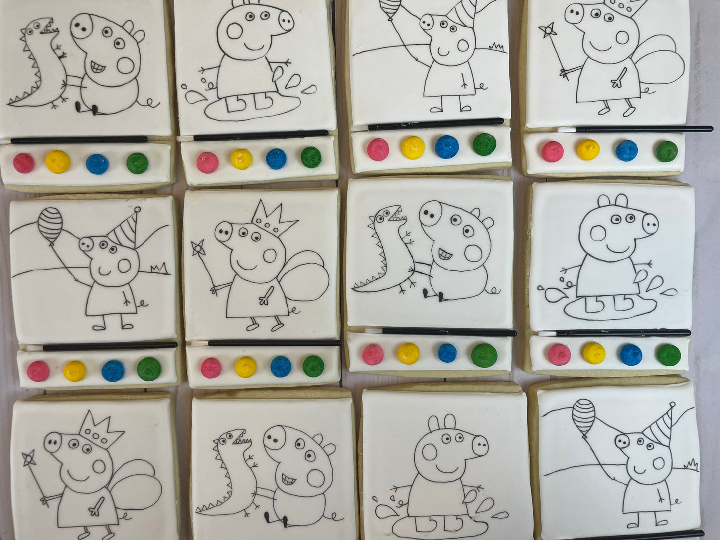 Paint Your Own Peppa Pig Cookies