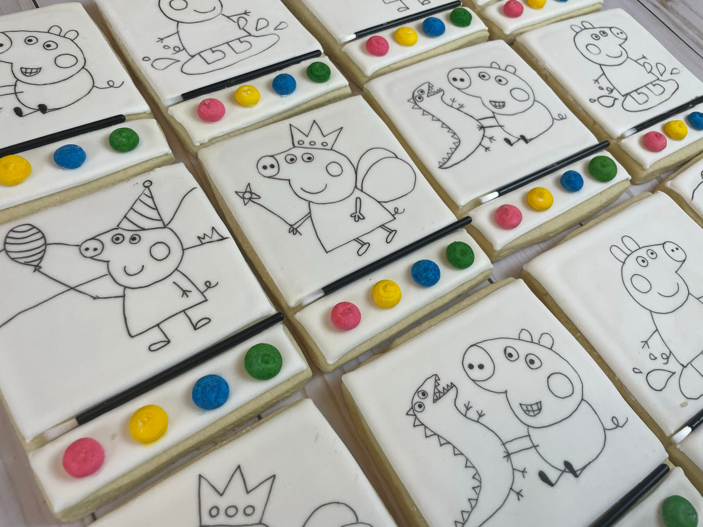 Paint Your Own Peppa Pig Cookies