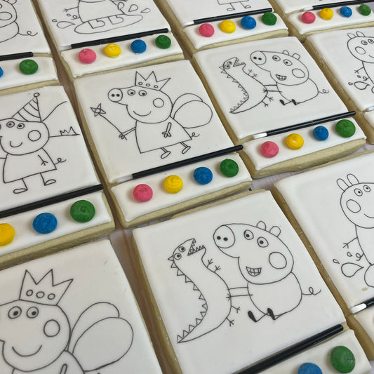 Paint Your Own Peppa Pig Cookies