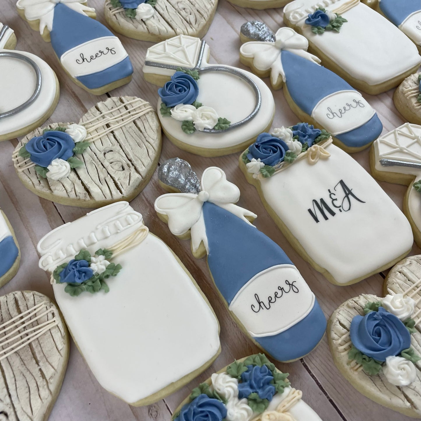 Rustic Bridal Shower Cookies