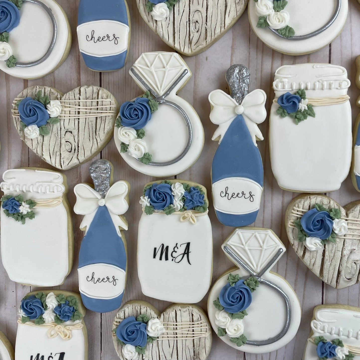 Rustic Bridal Shower Cookies