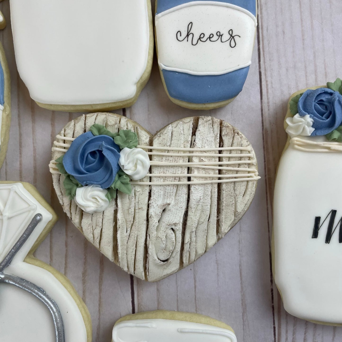 Rustic Bridal Shower Cookies