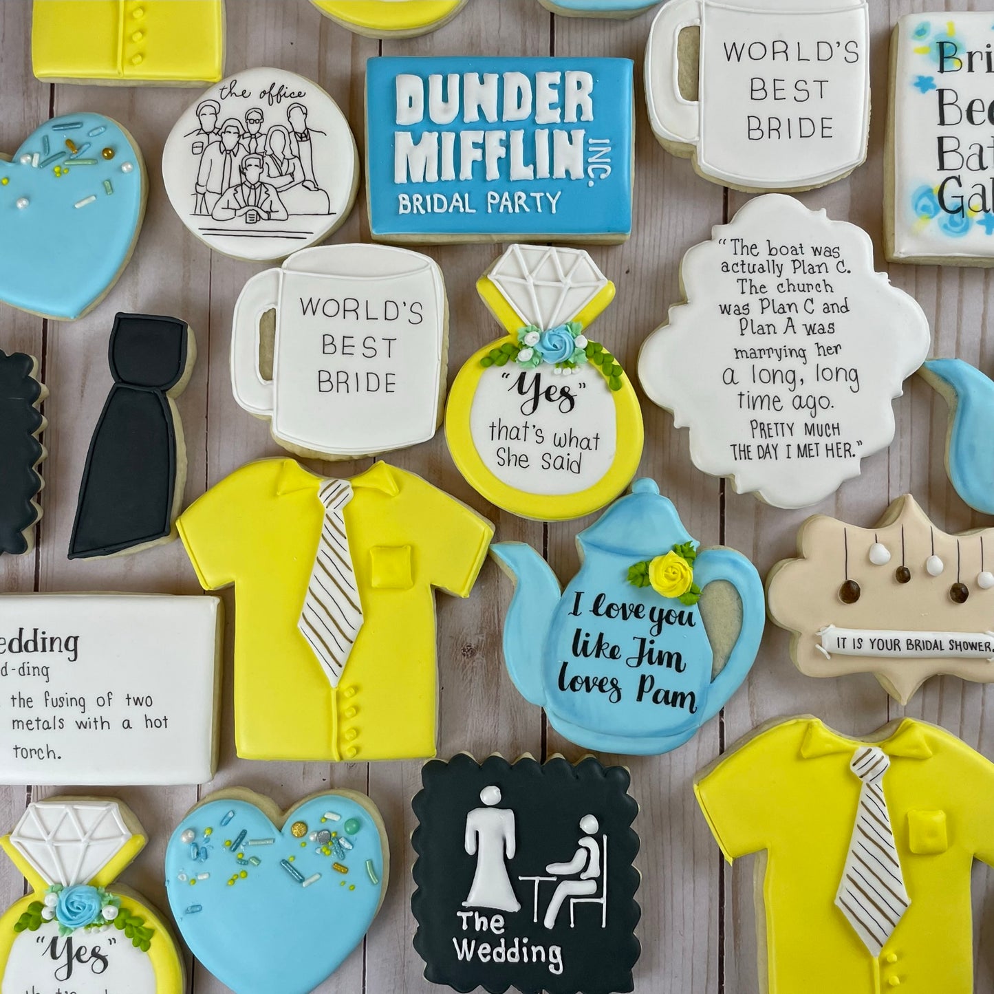 The Office Cookies - Personalized for your event (Birthday, Bridal Shower, Engagement Party, She Said Yes, etc)