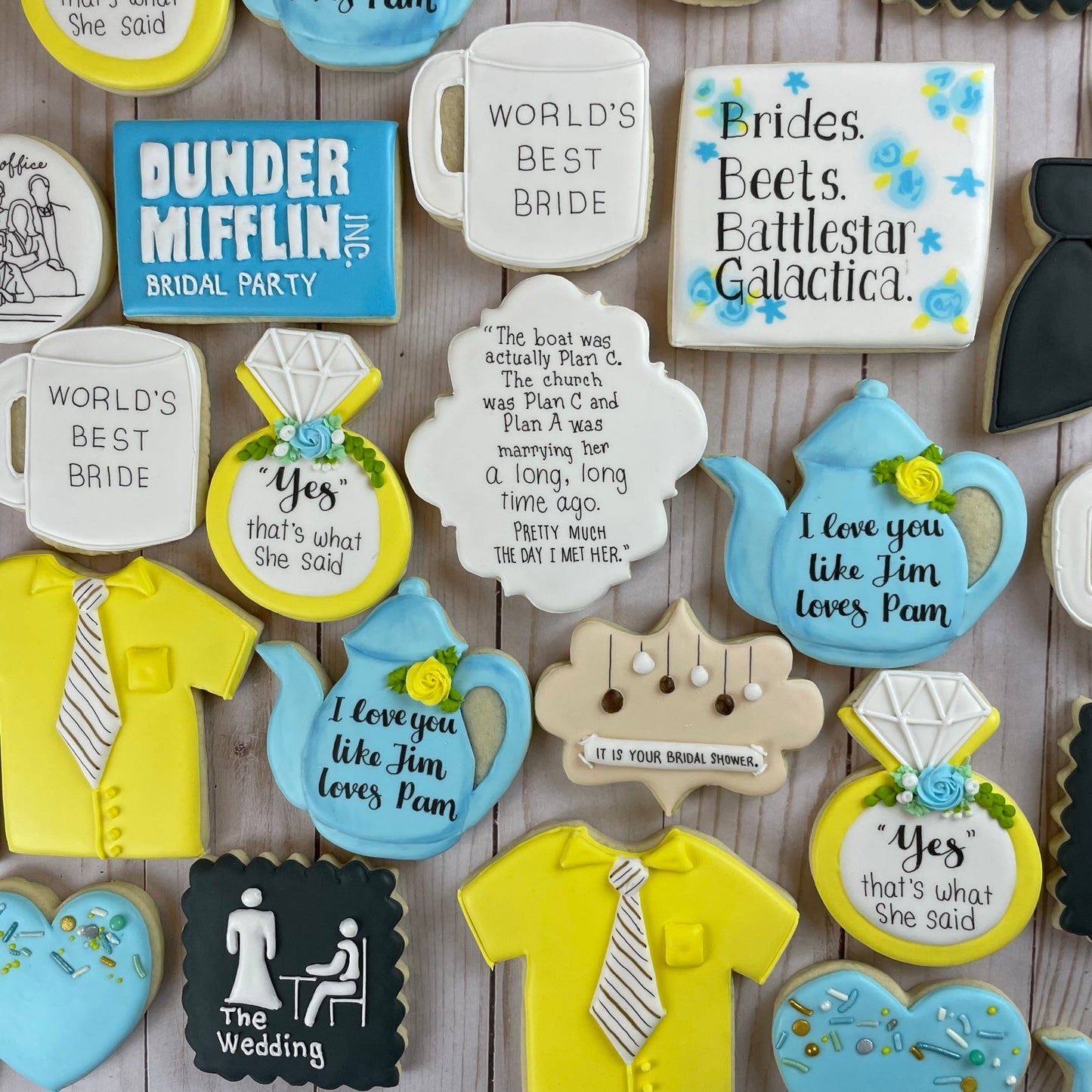 The Office Cookies - Personalized for your event (Birthday, Bridal Shower, Engagement Party, She Said Yes, etc)