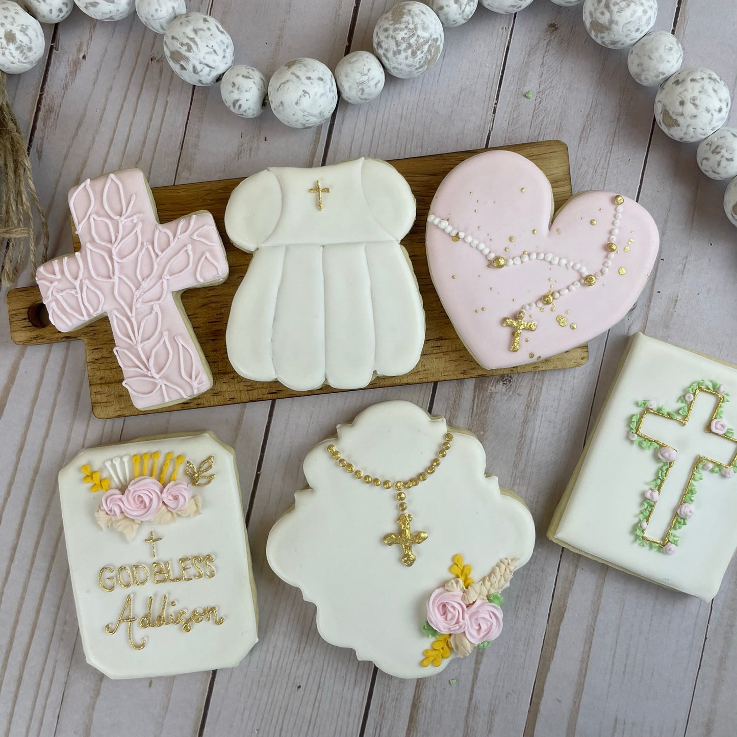 Baptism Cookies - Baptism Party Favor - Personalizable