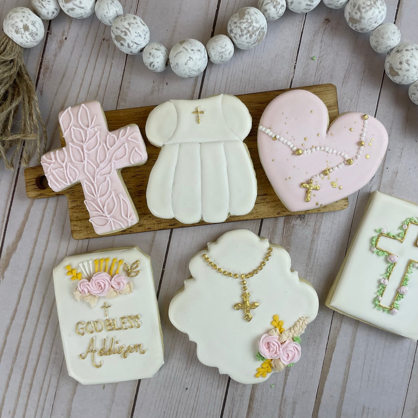 Baptism Cookies - Baptism Party Favor - Personalizable