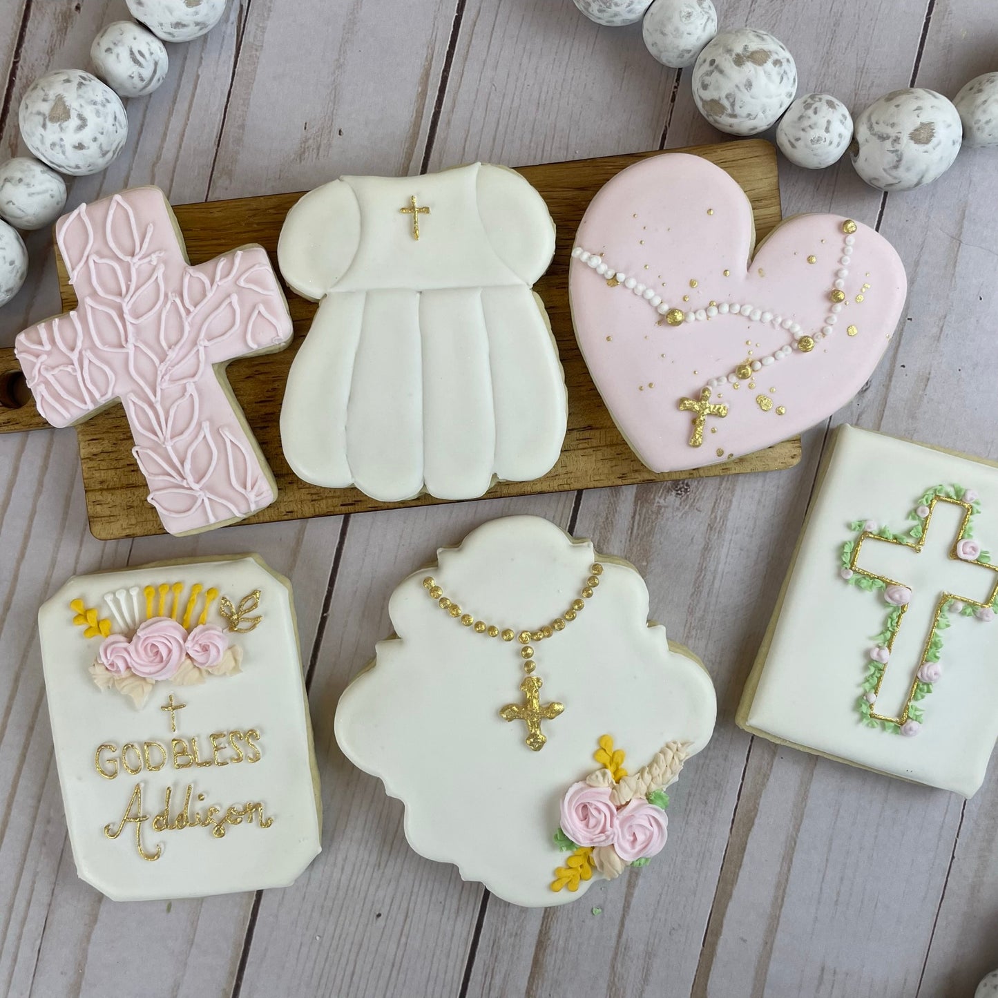 Baptism Cookies - Baptism Party Favor - Personalizable