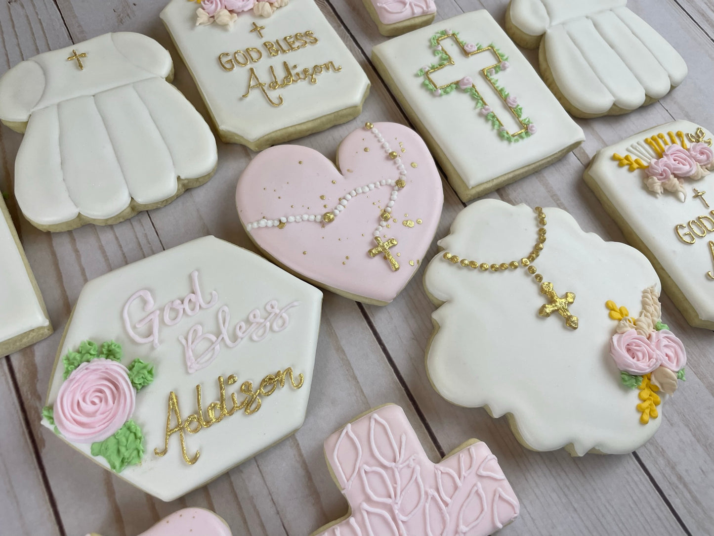 Baptism Cookies - Baptism Party Favor - Personalizable