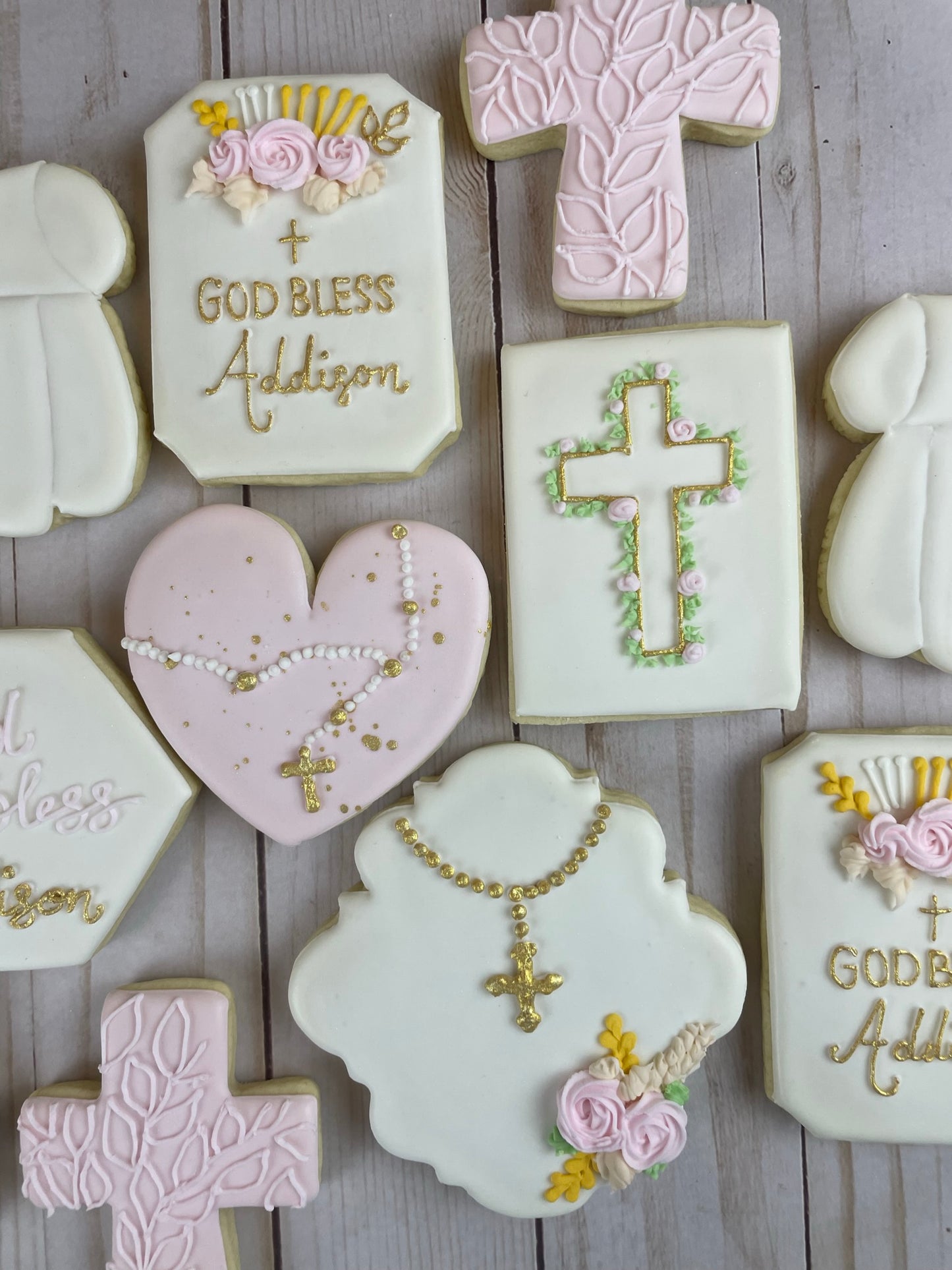 Baptism Cookies - Baptism Party Favor - Personalizable