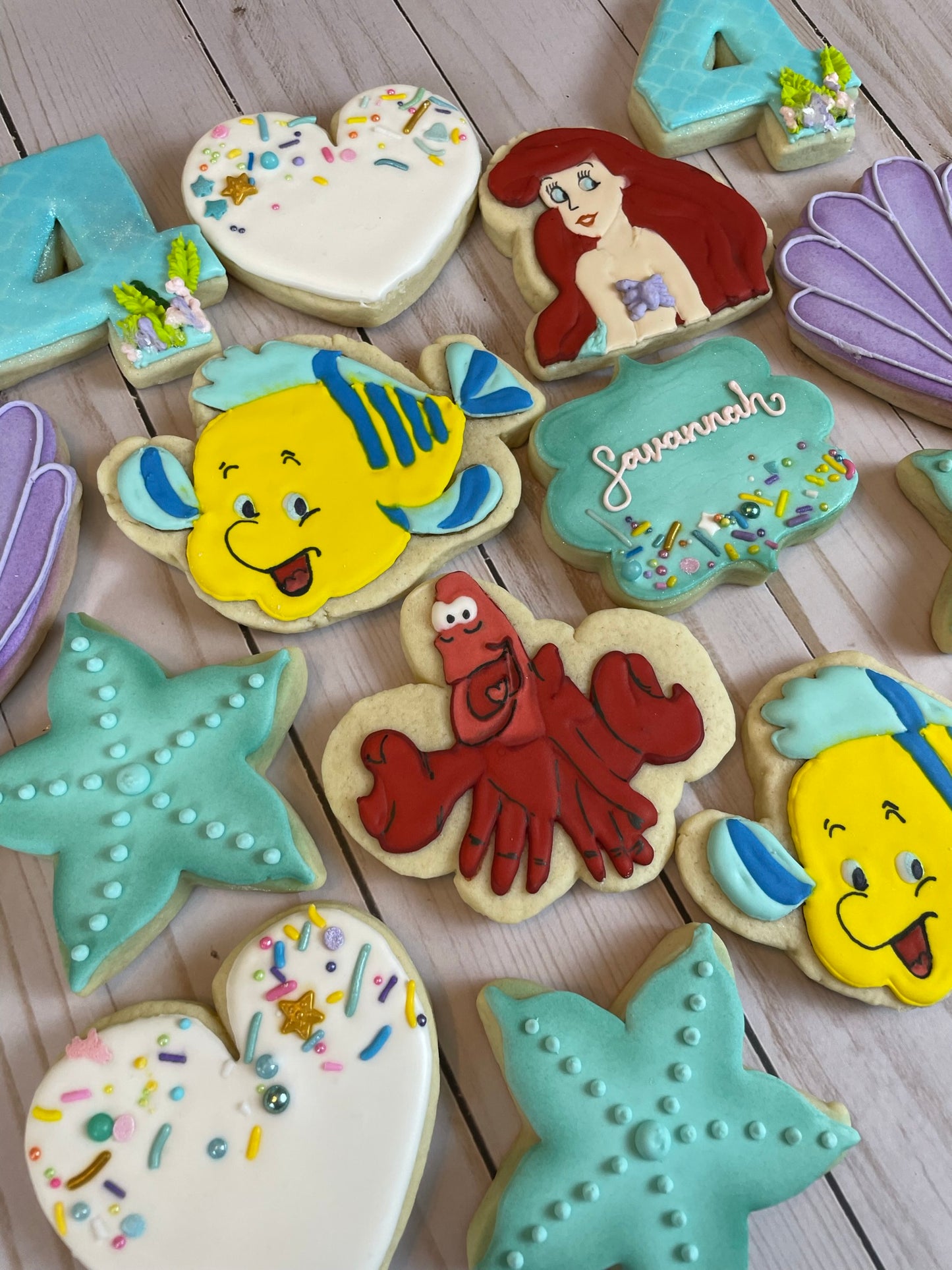 "Under the Sea" Little Mermaid Cookie Set