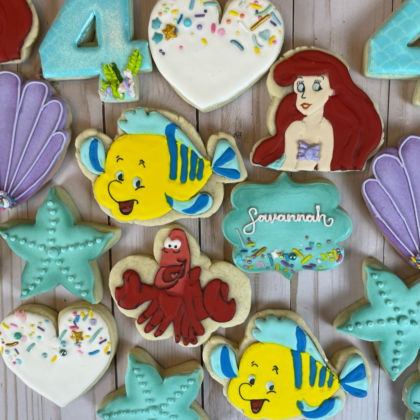 "Under the Sea" Little Mermaid Cookie Set