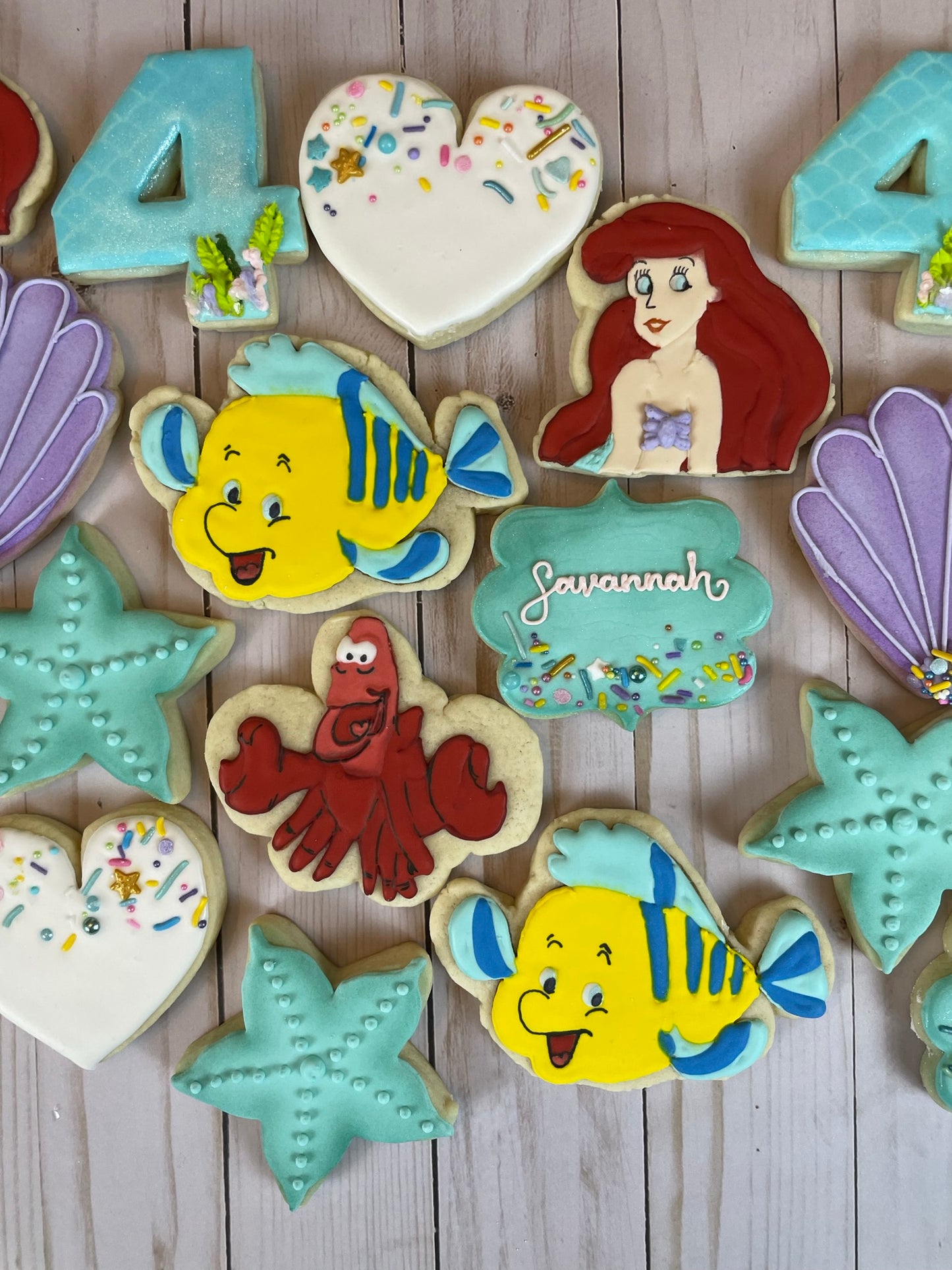 "Under the Sea" Little Mermaid Cookie Set