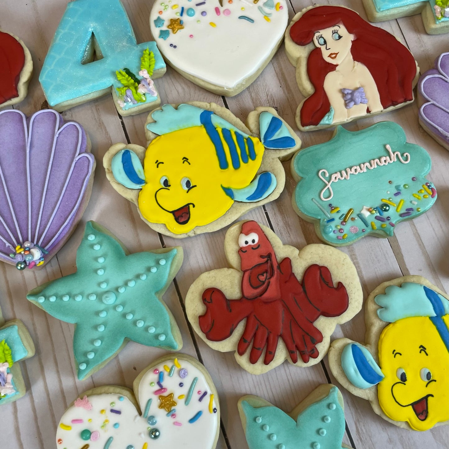 "Under the Sea" Little Mermaid Cookie Set