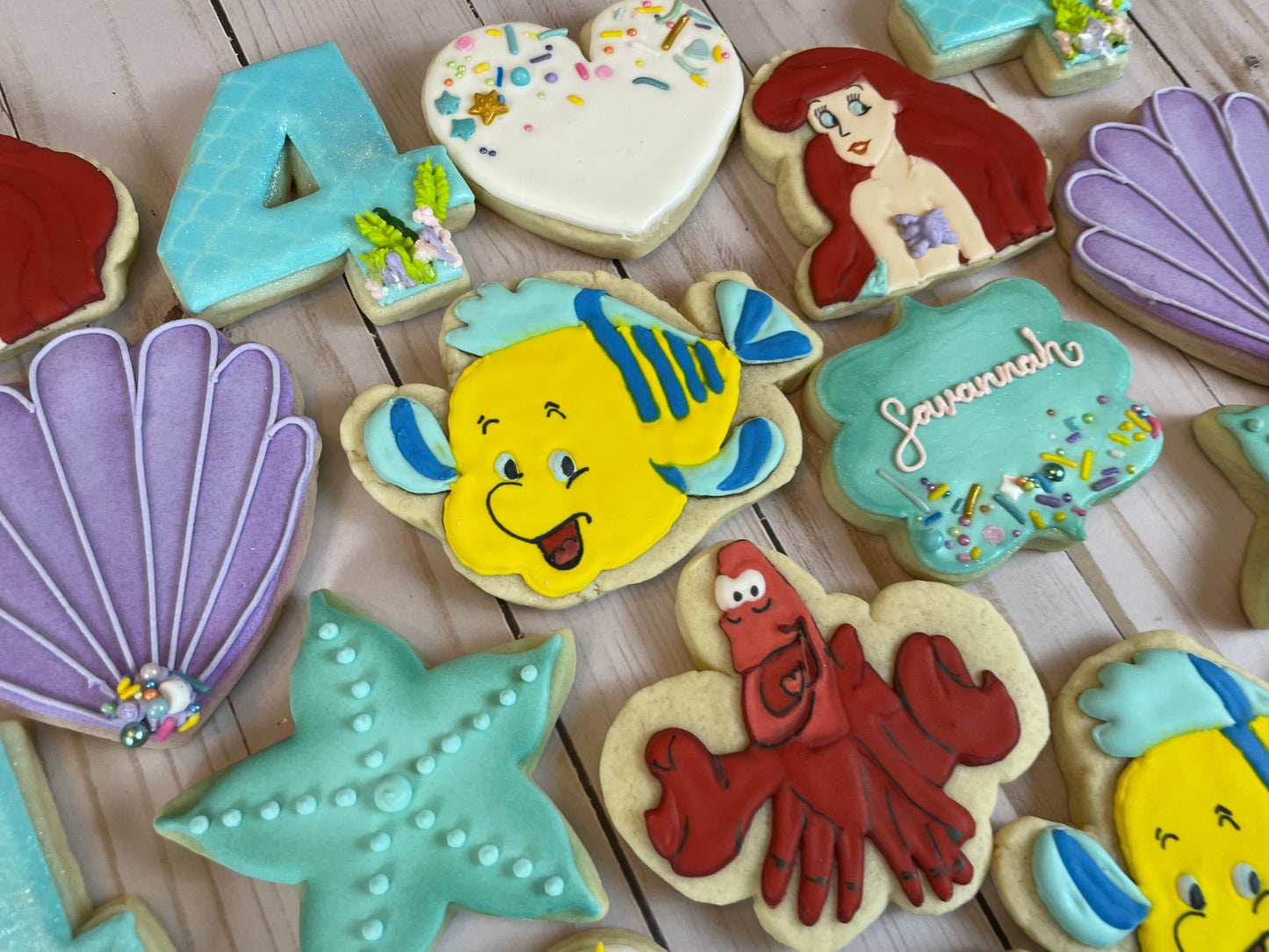 "Under the Sea" Little Mermaid Cookie Set