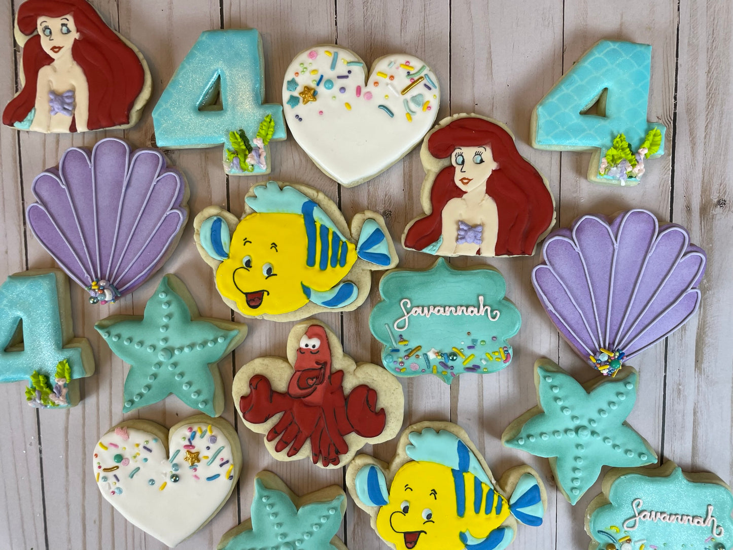 "Under the Sea" Little Mermaid Cookie Set