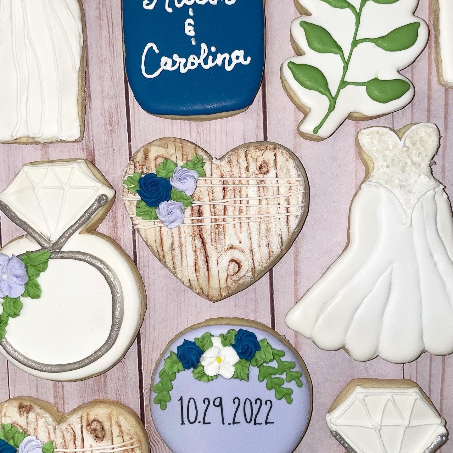 Rustic Bridal Shower Cookies