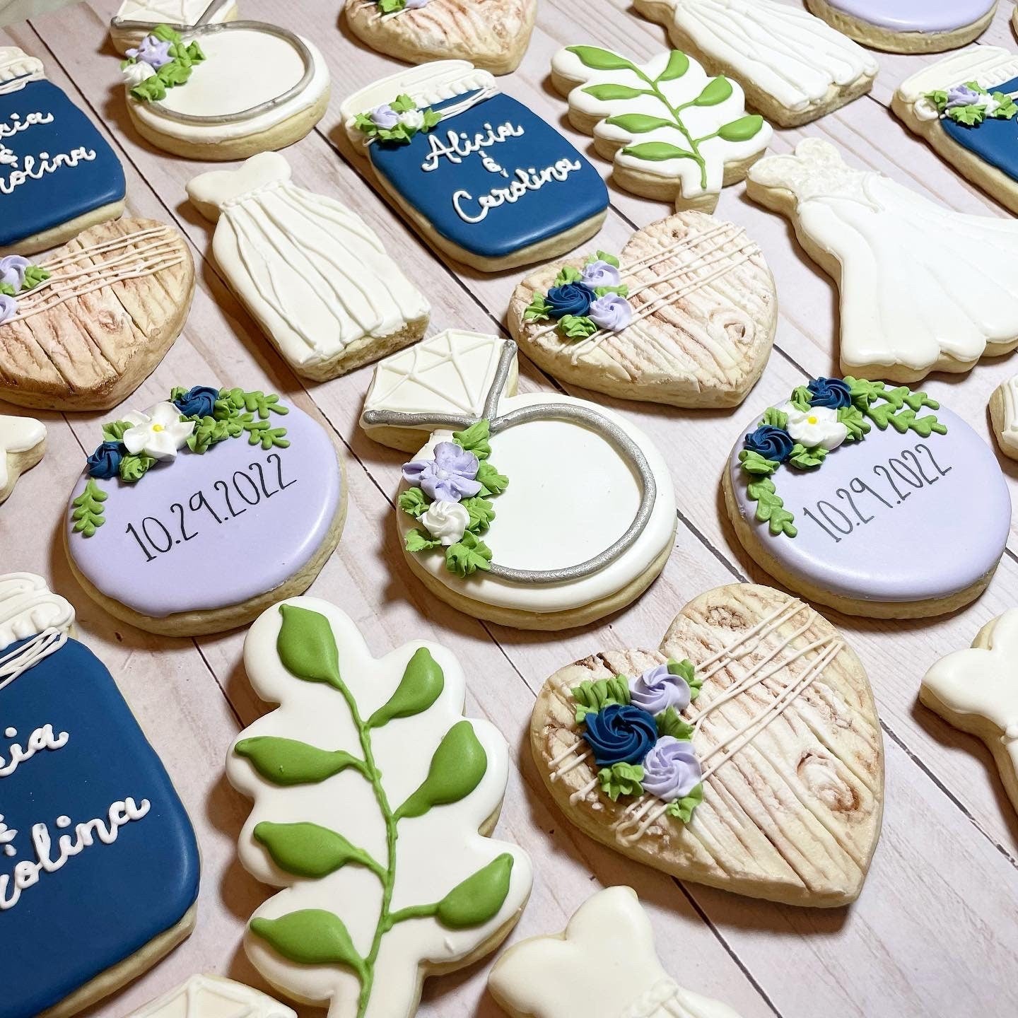 Rustic Bridal Shower Cookies