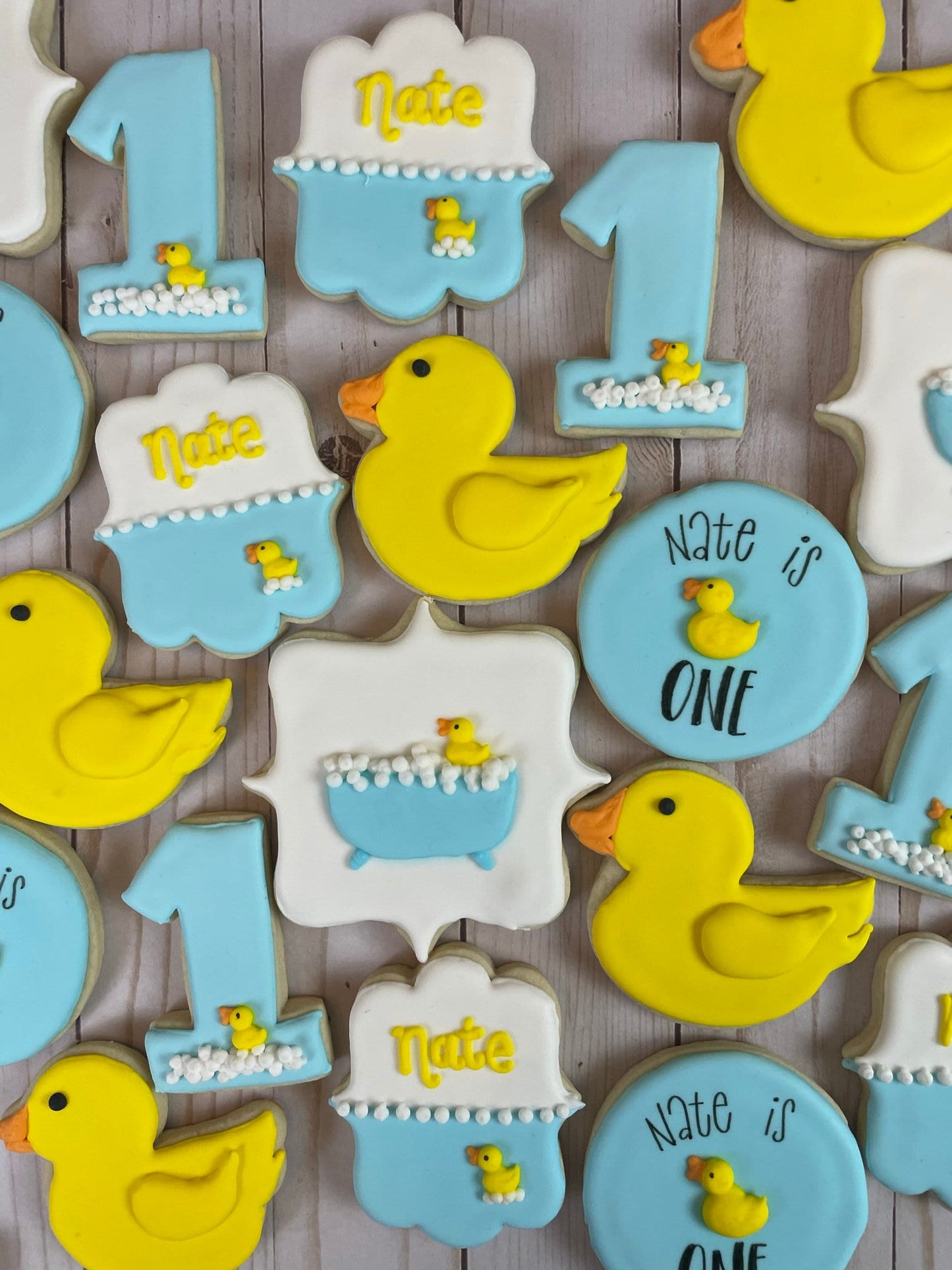 Rubber Ducky Theme Cookies