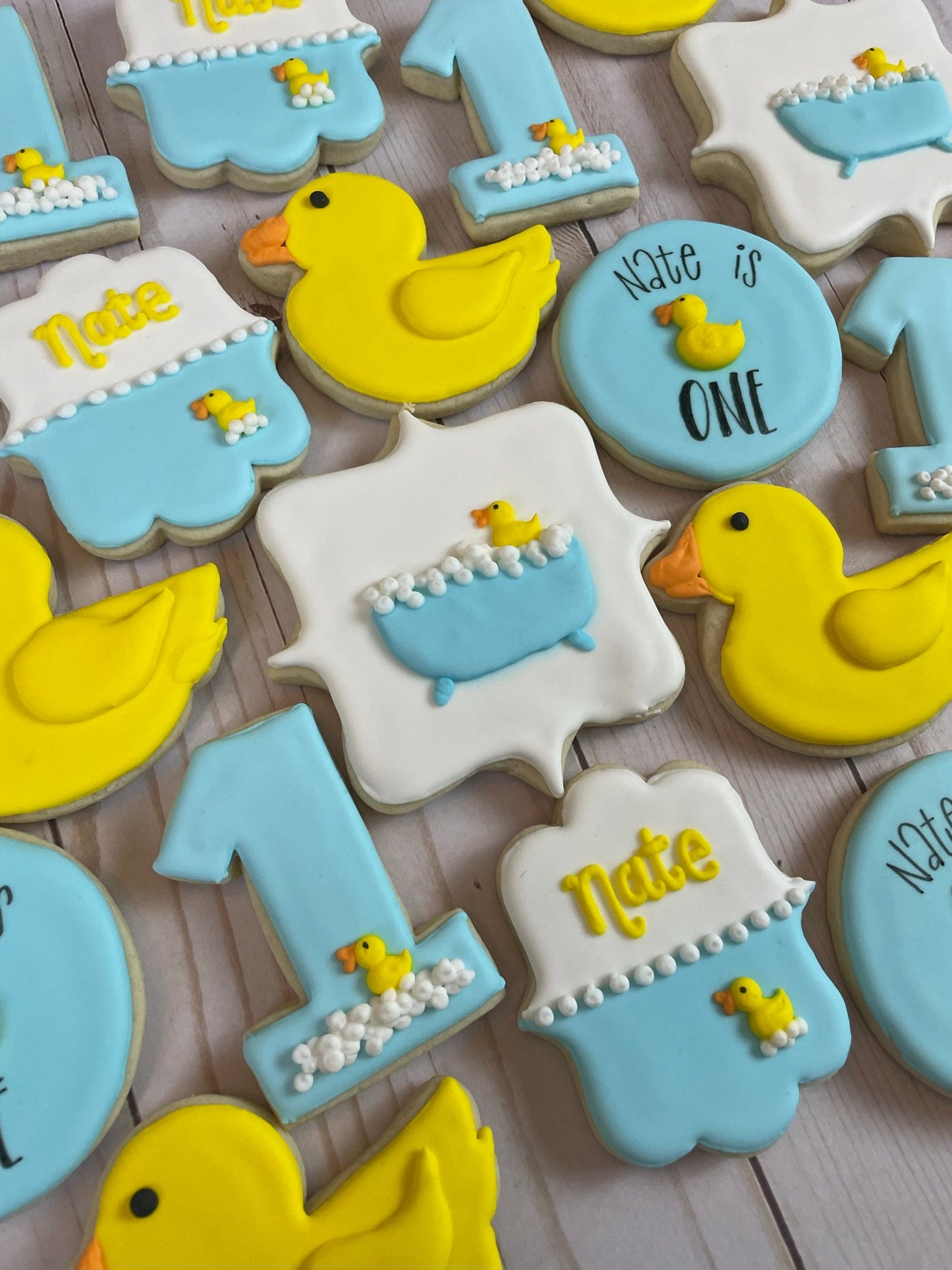 Rubber Ducky Theme Cookies