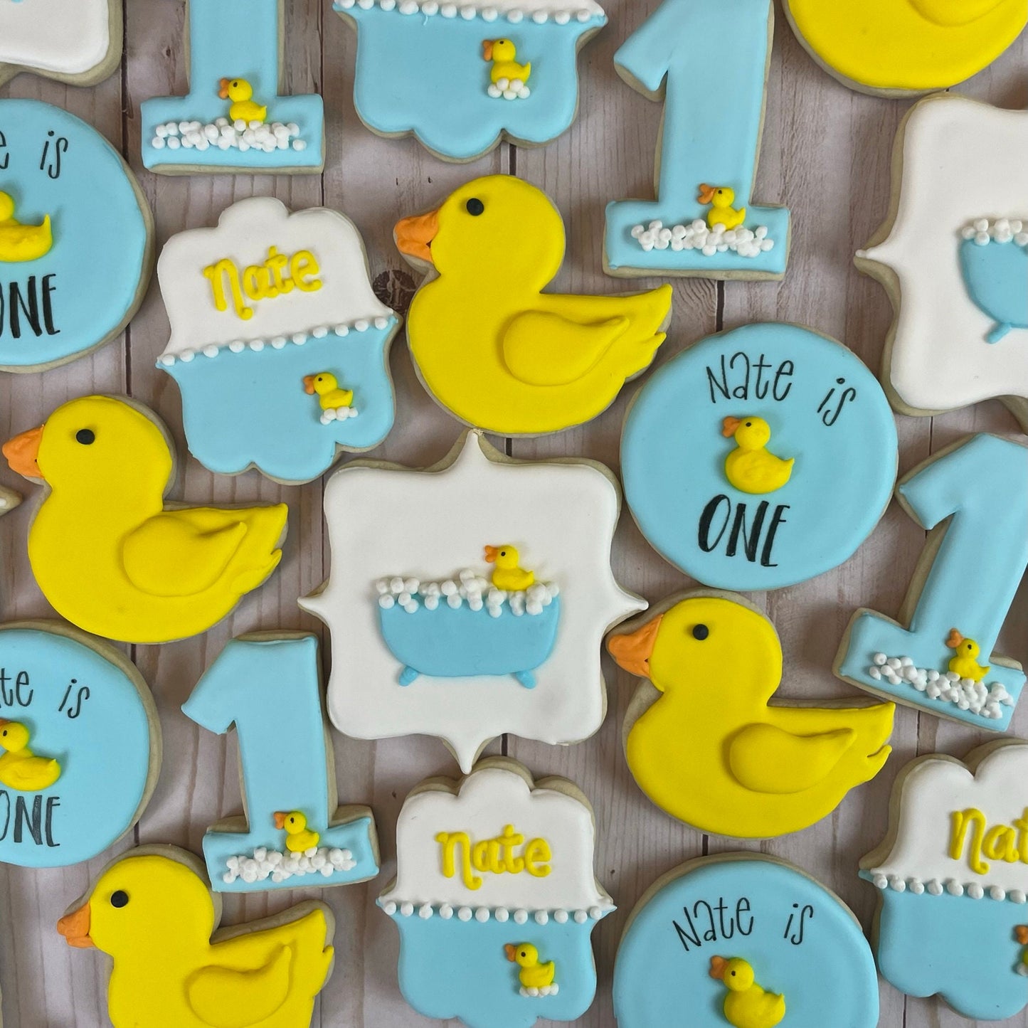 Rubber Ducky Theme Cookies